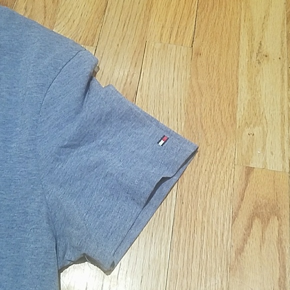 Tommy Hilfiger Short Sleeve V-neck Blue - Picture 4 of 5
